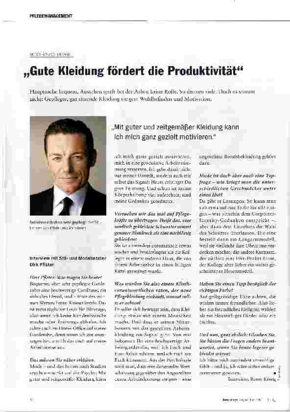 Vorschauseite 1: „Gute Kleidung fördert die Produktivität