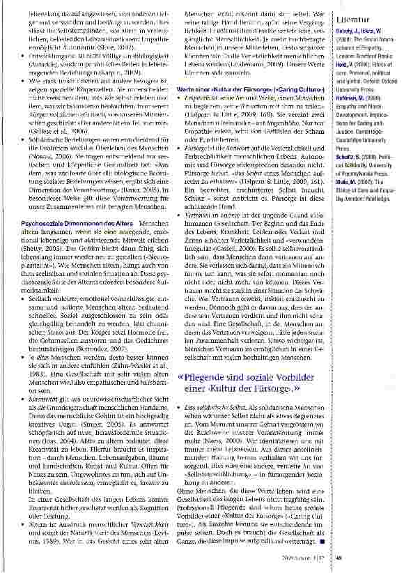 Vorschauseite 3: Solidarität mit alten Menschen