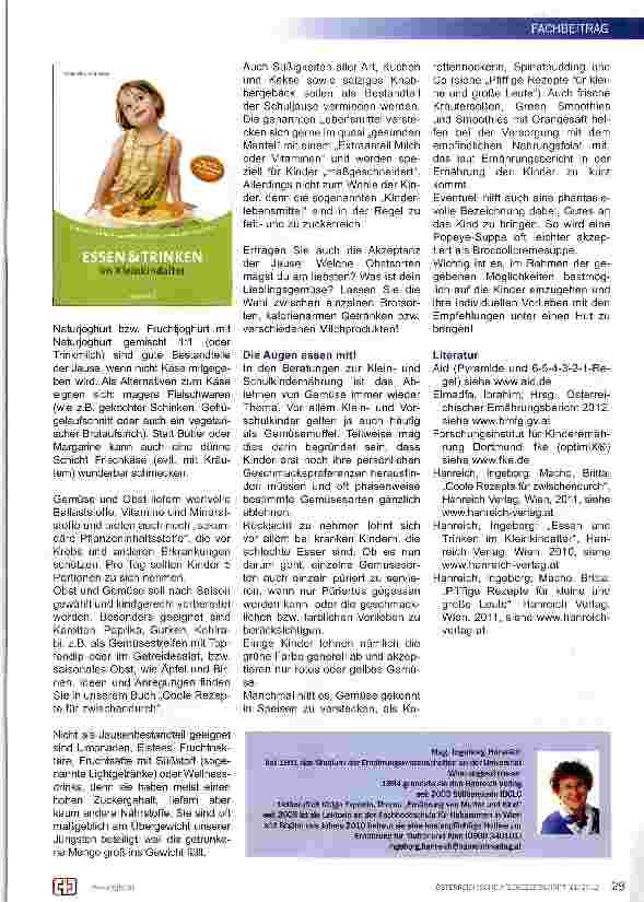 Vorschauseite 3: Kinderernährung - leicht gemacht