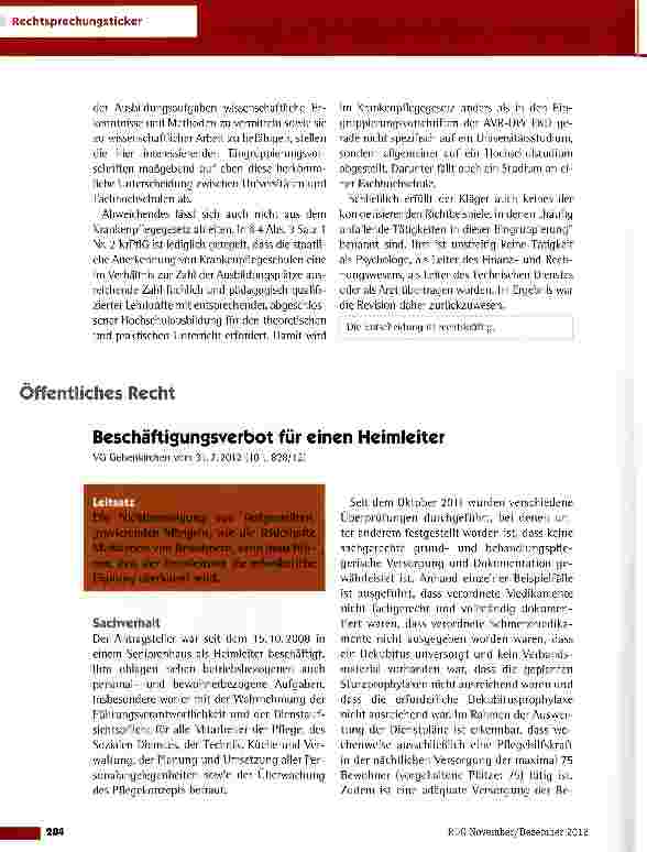 Vorschauseite 3: Eingruppierung einer Lehrkraft an einer Krankenpflegeschule