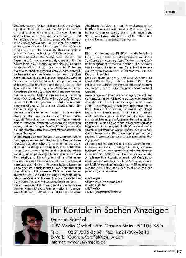 Vorschauseite 4: Die RiLiBAK aus Sicht eines Herstellers