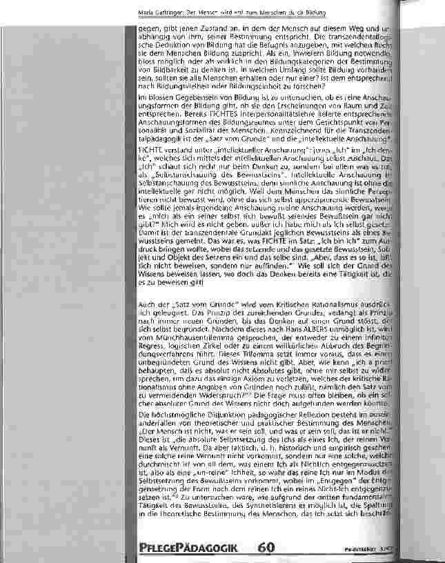 Vorschauseite 3: Der Mensch wird erst zum Menschen durch Bildung