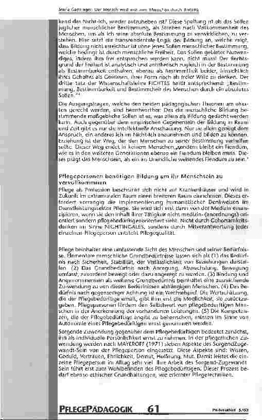 Vorschauseite 4: Der Mensch wird erst zum Menschen durch Bildung