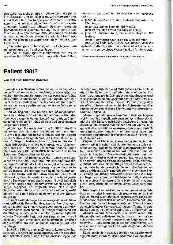 Vorschauseite 3: Wie Patienten die Krankenhaussituation erleben