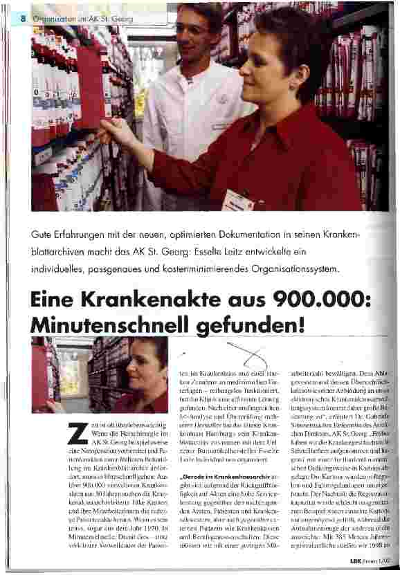 Vorschauseite 1: Eine Krankenakte aus 900.000: Minutenschnell gefunden!