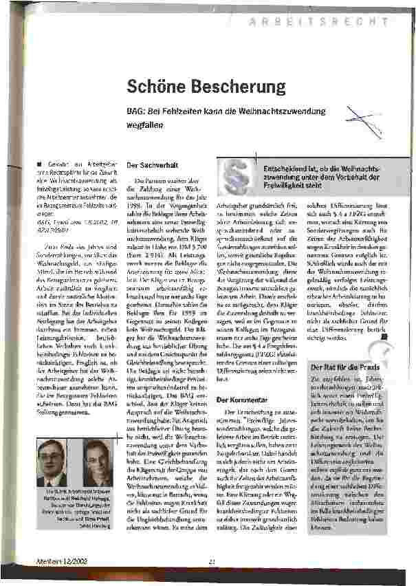 Vorschauseite 1: Schöne Bescherung