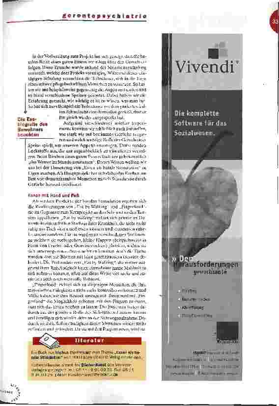 Vorschauseite 2: Gerontopsychiatrie: Reizvolle Düfte