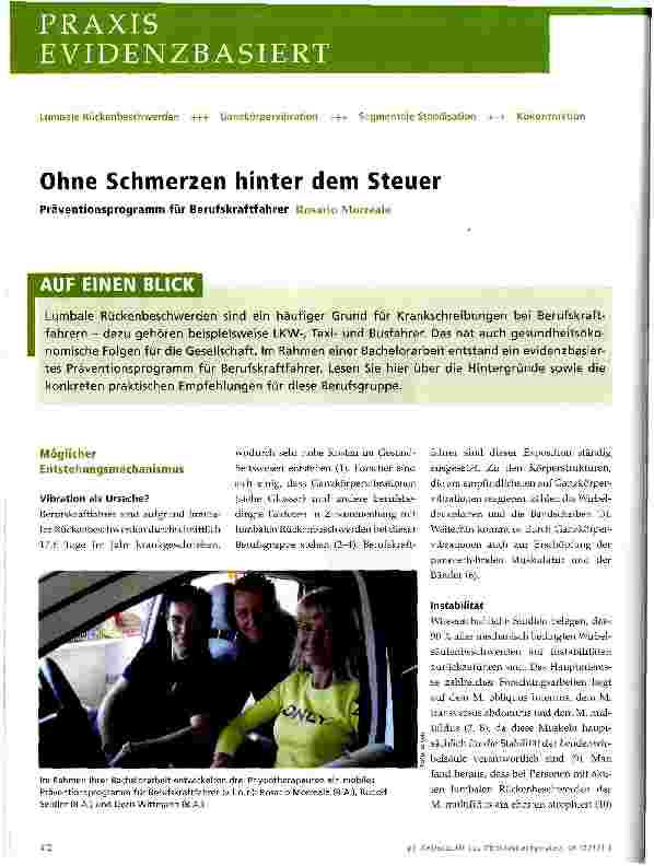 Vorschauseite 1: Ohne Schmerzen hinter dem Steuer