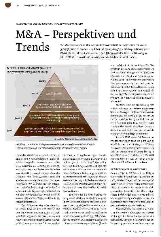 Vorschauseite 1: M&A - Perspektiven und Trends