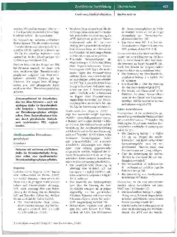 Vorschauseite 4: Thromboseprophylaxe und Lungenembolie