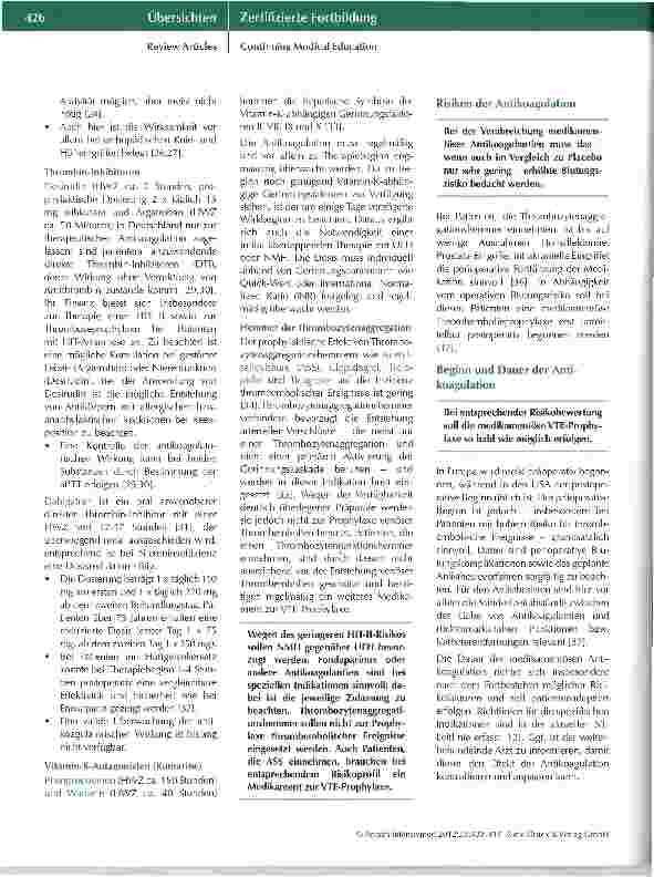 Vorschauseite 5: Thromboseprophylaxe und Lungenembolie