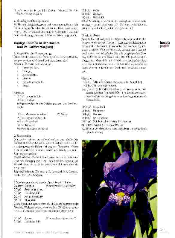Vorschauseite 2: Aromaöle in der Hospizund Palliativversorgung