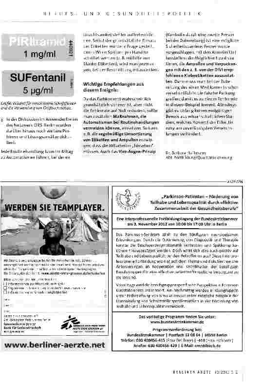 Vorschauseite 2: CIRS Berlin: Der aktuelle Fall Etikettenschwindel