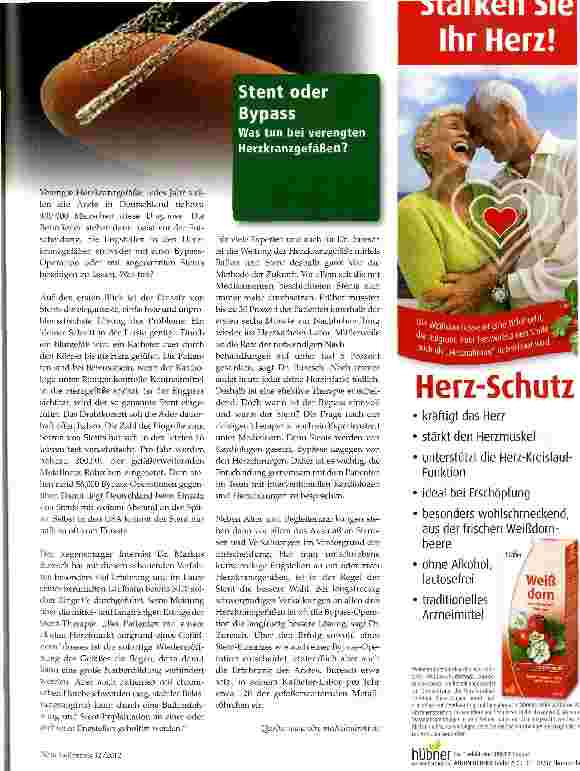 Vorschauseite 1: Stent oder Bypass