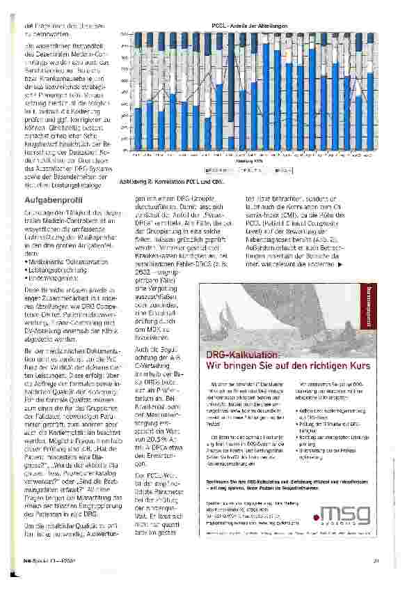 Vorschauseite 2: Nicht mehr ohne Medizin-Controller Das Krankenhaus München-Schwabing führt ein Dezentrales Medizin-Controlling ein