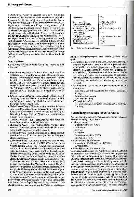 Vorschauseite 2: Die katheterassoziierte Sepsis