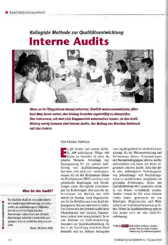Vorschauseite 1: Interne Audits Kollegiale Methode zur Qualitätsentwicklung