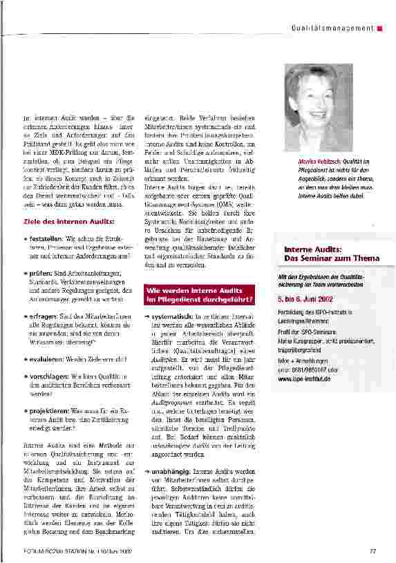 Vorschauseite 2: Interne Audits Kollegiale Methode zur Qualitätsentwicklung