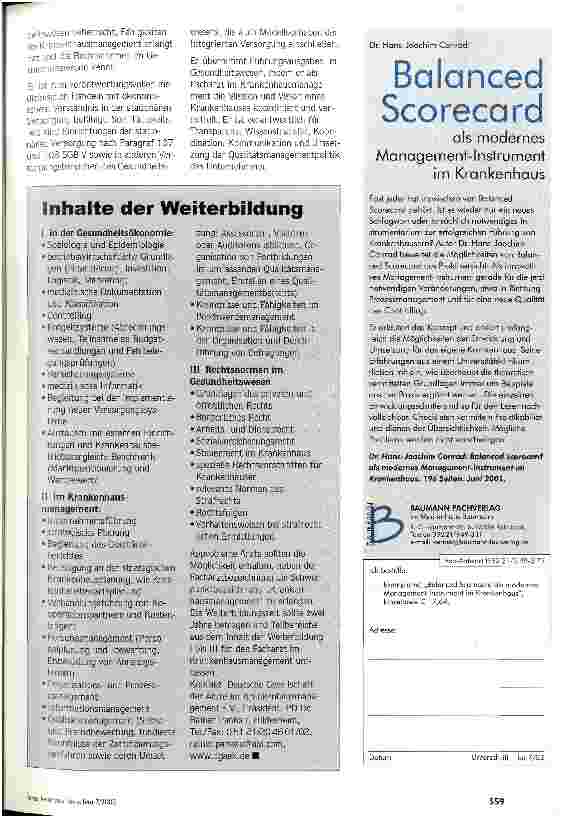 Vorschauseite 2: DGÄK diskutiert Weiterbildungsinhalte Neue Ausbildung soll Managementkompetenz der Ärzte erhöhen