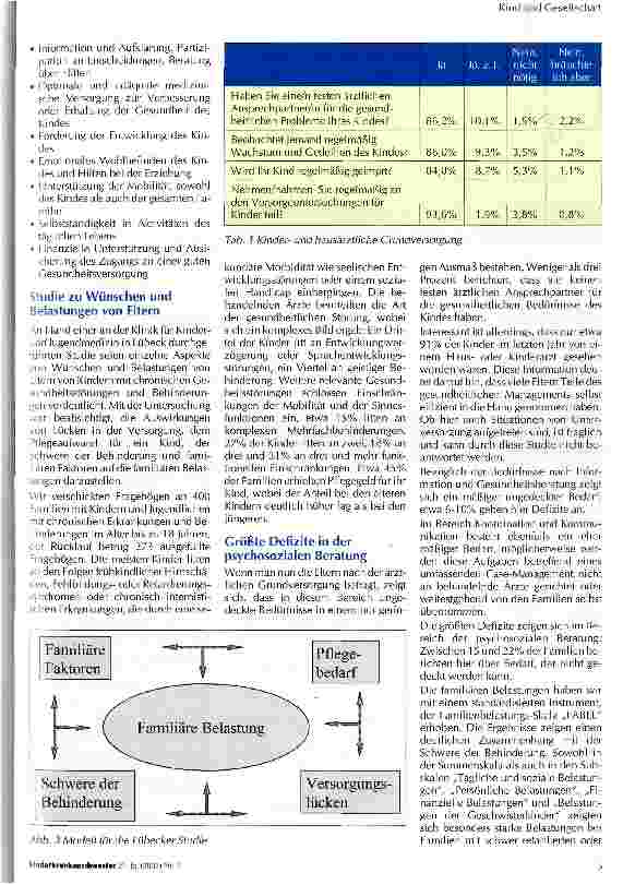 Vorschauseite 3: Lücken in der Gesundheitsversorgung von chronisch kranken und behinderten Kindern und ihren Familien