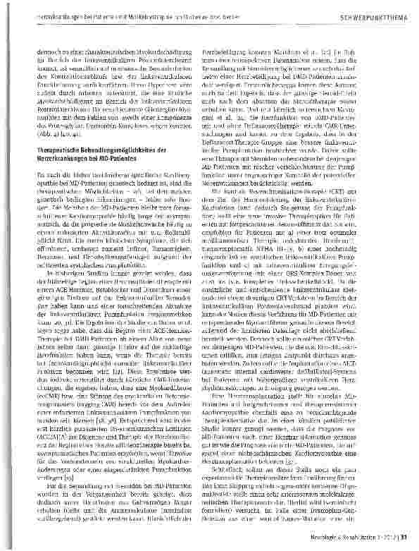 Vorschauseite 6: Herzerkrankungen bei Patienten mit Muskeldystrophie Typ Duchenne bzw. Becker - aktueller Stand der Diagnostik und der Therapie