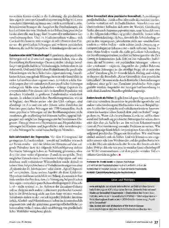 Vorschauseite 5: Der Hype um die kranke Seele