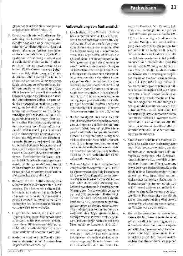 Vorschauseite 2: ABM Klinisches Protokoll Nr. 8: Aufbewahrung von Muttermilch - Informationen für den häuslichen Gebrauch bei termingeborenen, gesunden Säuglingen