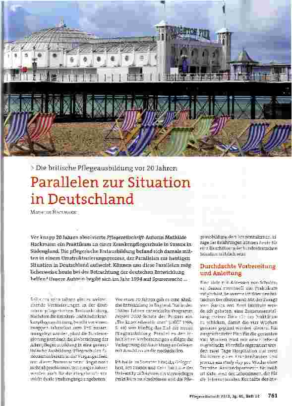 Vorschauseite 1: Parallelen zur Situation in Deutschland