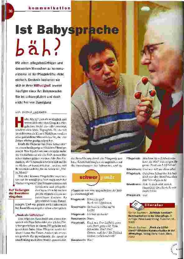 Vorschauseite 1: Ist Babysprache bäh?