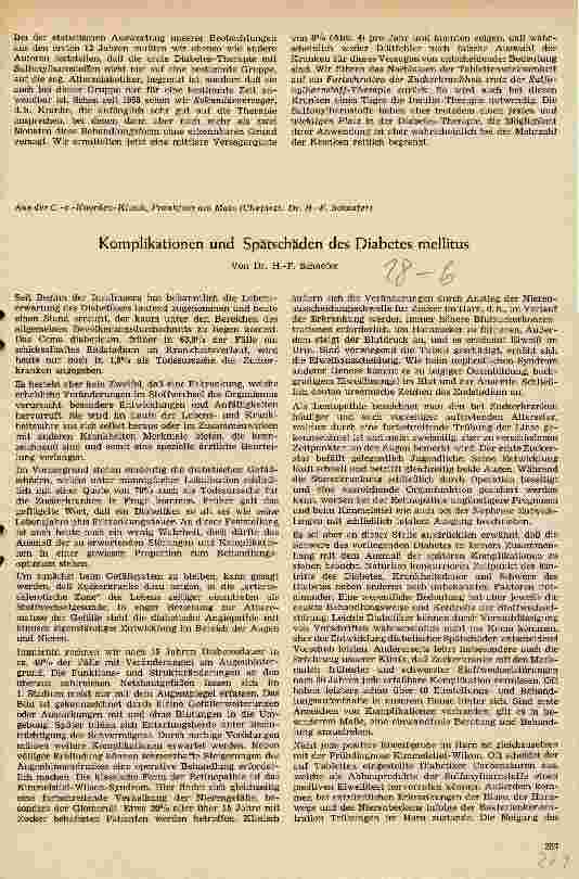 Vorschauseite 1: NLN Komplikationen und Spätschäden des Diabetes mellitus