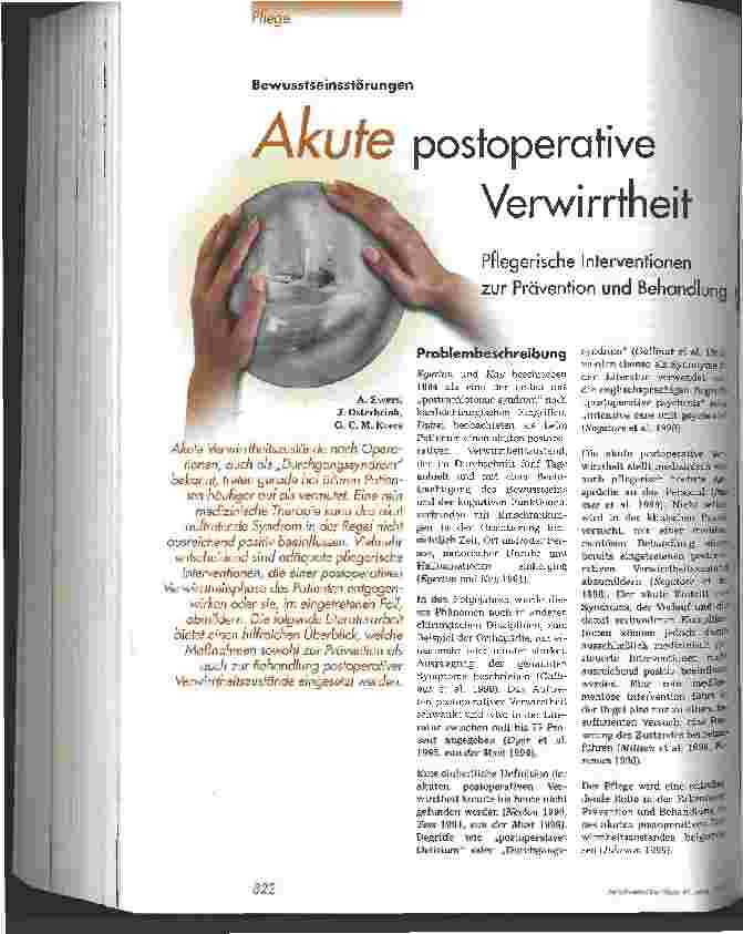 Vorschauseite 1: Akute postoperative Verwirrtheit