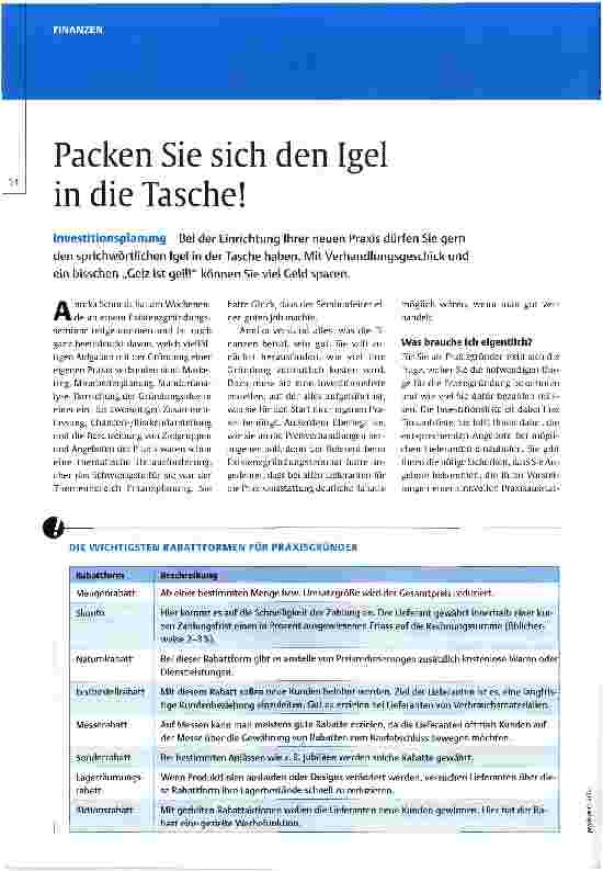 Vorschauseite 1: Packen Sie sich den Igel in die Tasche!