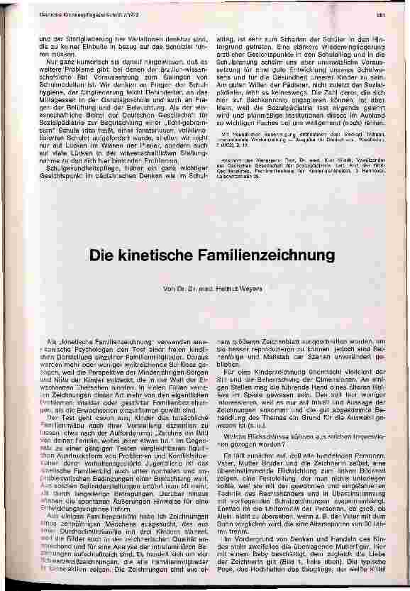 Vorschauseite 1: Die kinetische Familienzeichnung