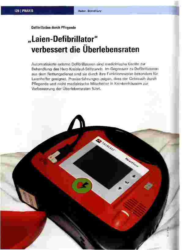 Vorschauseite 1: Laien-Defibrillator verbessert die Uberlebensraten