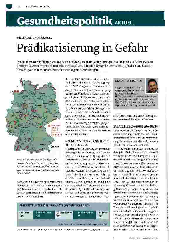 Vorschauseite 1: Prädikatisierung in Gefahr