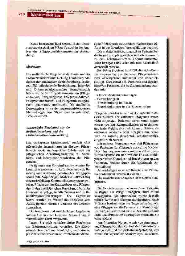 Vorschauseite 4: Ist ganzheitlich-rehabilitierende Prozeßpflege in Akutkrankenhäusern umsetzbar?