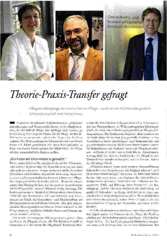 Vorschauseite 1: Theorie-Praxis-Transfer gefragt