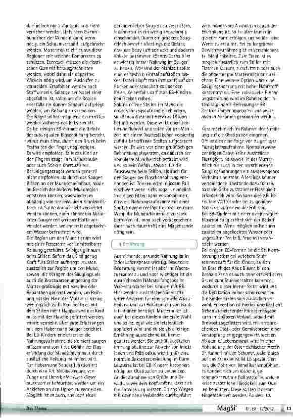 Vorschauseite 5: Epidermolysis Bullosa