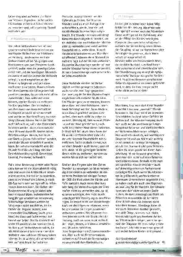 Vorschauseite 6: Epidermolysis Bullosa