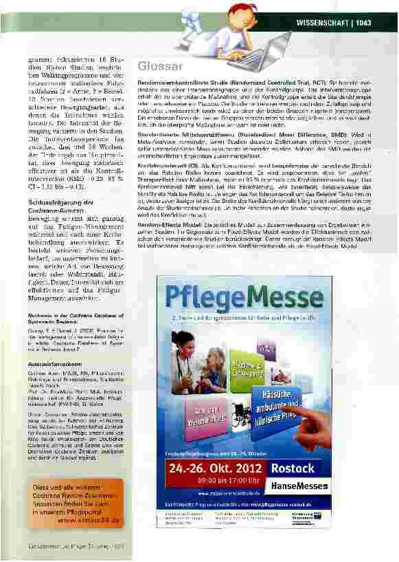 Vorschauseite 2: Bewegung bei krebsbedingter Fatigue