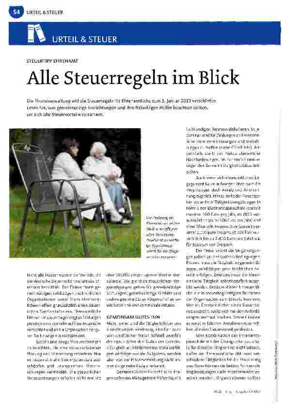 Vorschauseite 1: Alle Steuerregeln im Blick