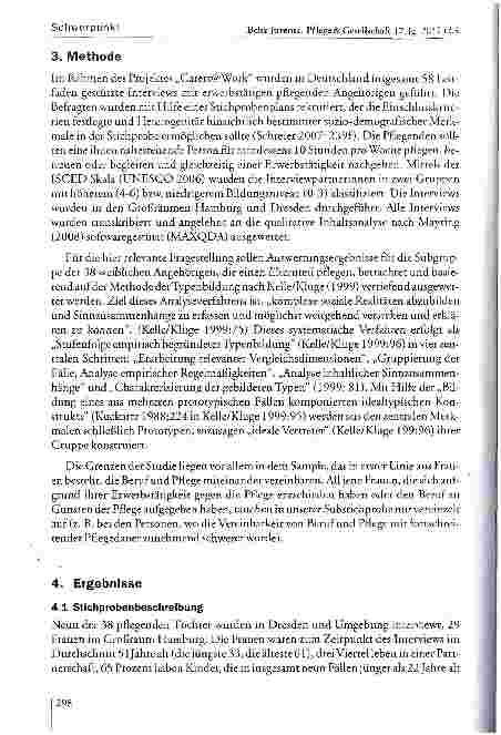 Vorschauseite 6: „Ich bin dann selbst in so einer Art Hamsterrad. .. - Töchter zwischen Beruf und Pflege. Eine qualitative Untersuchung mit Töchtern von hilfeund pflegebedürftigen Eltern