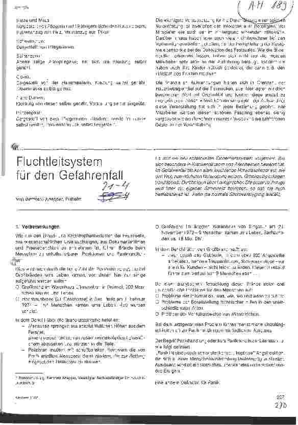 Vorschauseite 1: Fluchtleitsystem für den Gefahrenfall