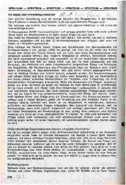 Vorschauseite 1: Die Krise der Krankenschwester
