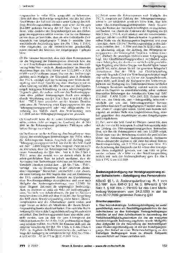 Vorschauseite 3: TVÜ: Höhergruppierungsgewinn - Gleichbehandlung TVÜ-Länder §8; GG Art. 3 Abs. 1