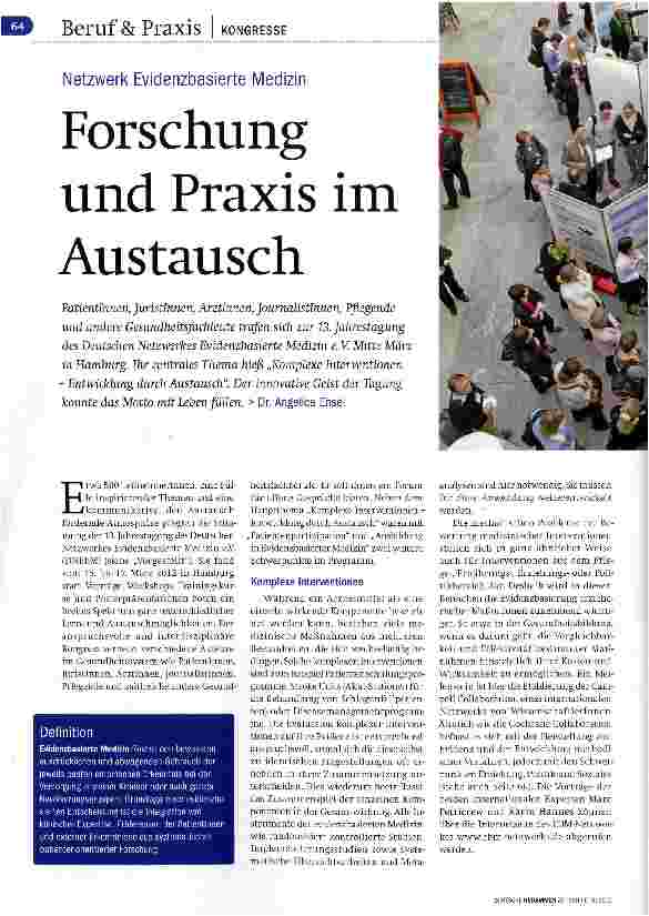 Vorschauseite 1: Forschung und Praxis im Austausch