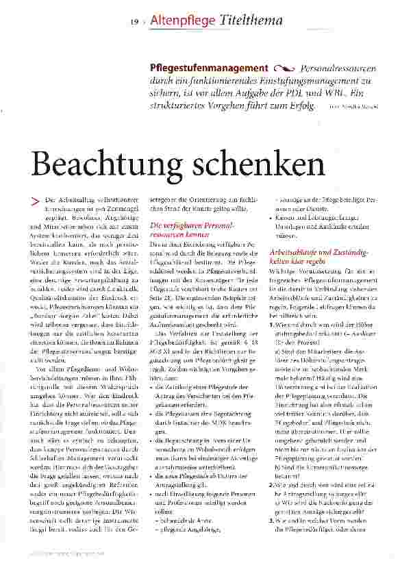 Vorschauseite 2: Beachtung schenken