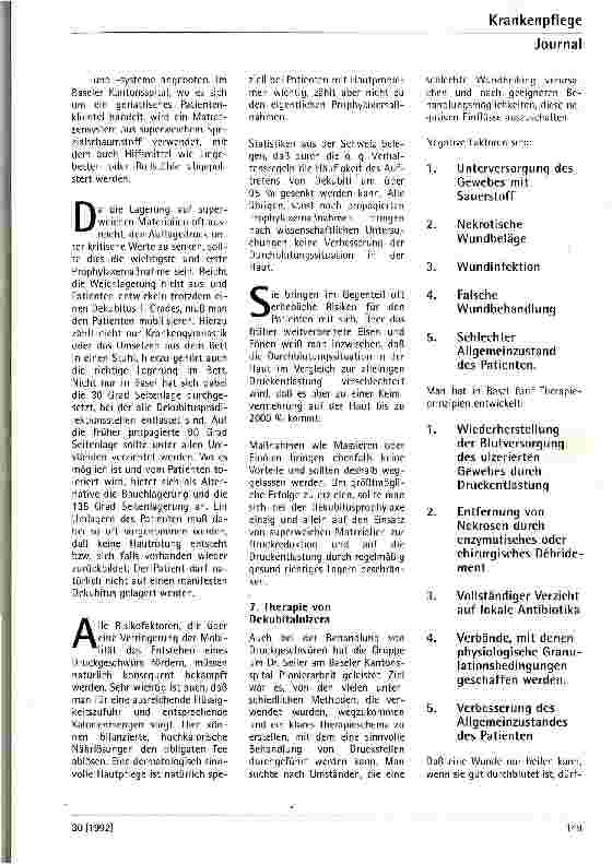 Vorschauseite 2: Dekubitusprophylaxe als Schwerarbeit