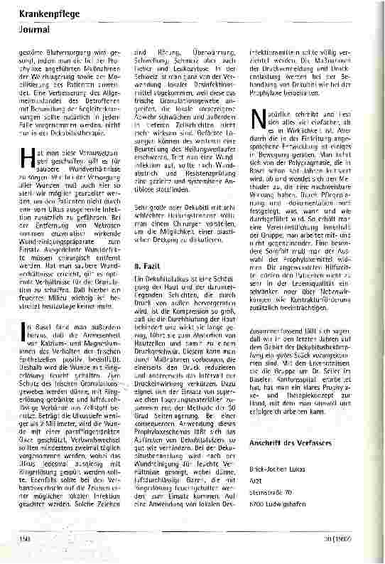 Vorschauseite 3: Dekubitusprophylaxe als Schwerarbeit