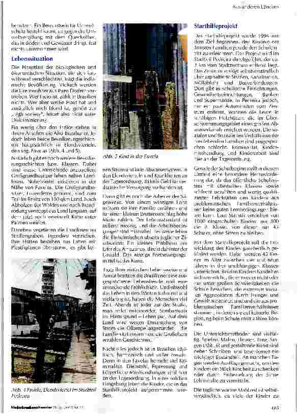 Vorschauseite 2: Bericht über einen Außeneinsatz in Brasilien